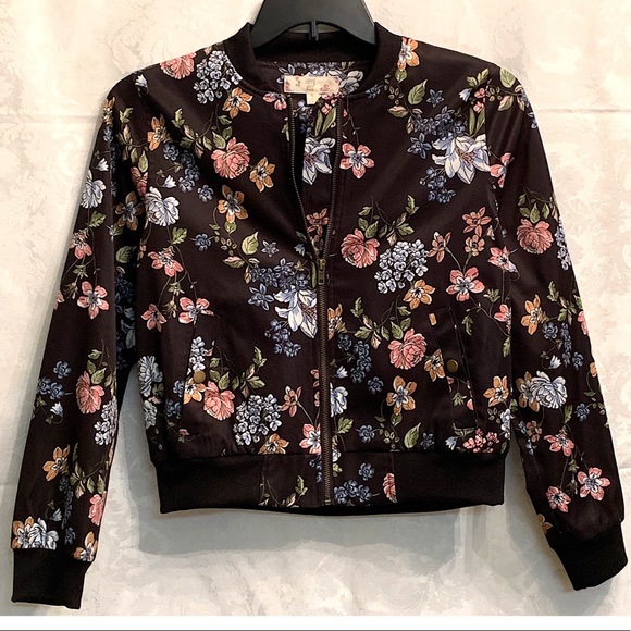 Hippie Rose Jackets & Blazers - Hippie Rose | Floral Bomber Jacket